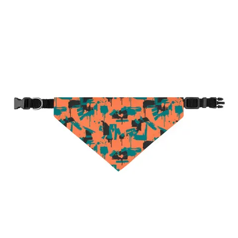 Atlanta Old Fourth Ward Murals Clip-on Pet Bandana — front view