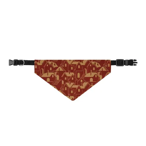 Brooklyn Bed-Stuy Blocks Clip-on Pet Bandana — front view