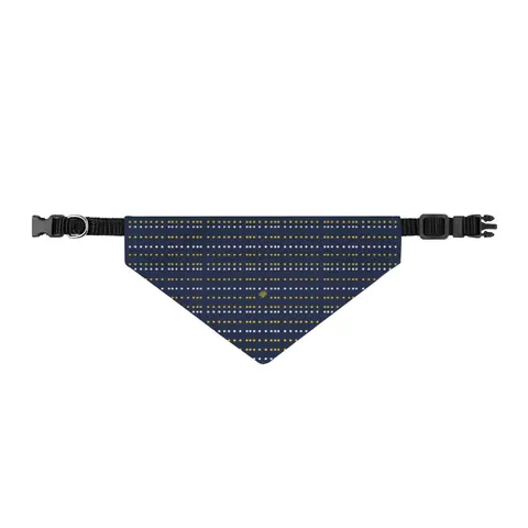 Inglewood Runway Lights Clip-on Pet Bandana — front view