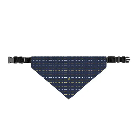 Inglewood Runway Lights Clip-on Pet Bandana — front view