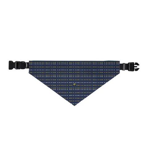 Inglewood Runway Lights Clip-on Pet Bandana — front view