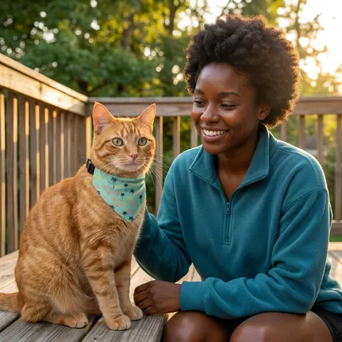 Miami Overtown Pastel Nights Clip-on Pet Bandana