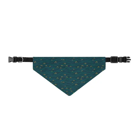 Oakland Lake Merritt Reflections Clip-on Pet Bandana — front view