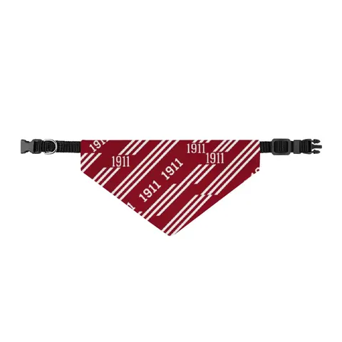 Kappa 1911 Cane Lines Clip-on Pet Bandana — front view