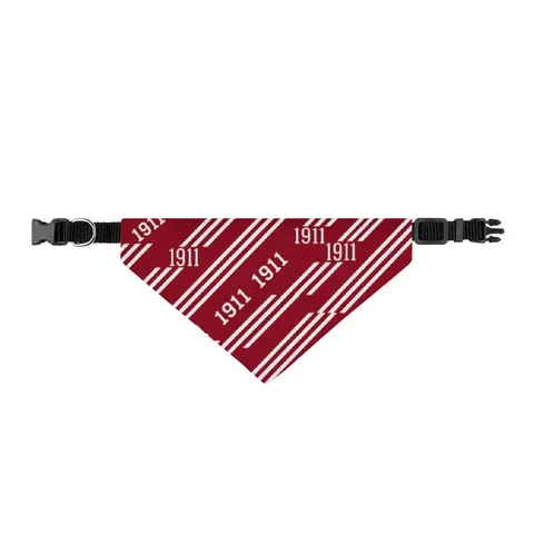 Kappa 1911 Cane Lines Clip-on Pet Bandana — front view