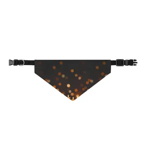 Faith Flag Candlelight Meditation Clip-on Pet Bandana — front view