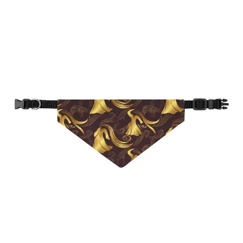 Faith Flag Gospel Choir Robes Clip-on Pet Bandana — front view