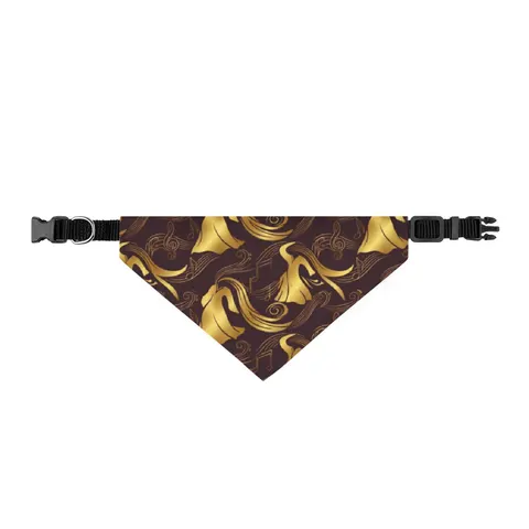 Faith Flag Gospel Choir Robes Clip-on Pet Bandana — front view