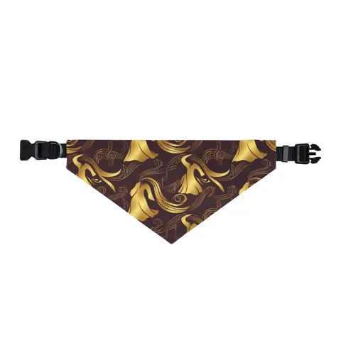 Faith Flag Gospel Choir Robes Clip-on Pet Bandana — front view