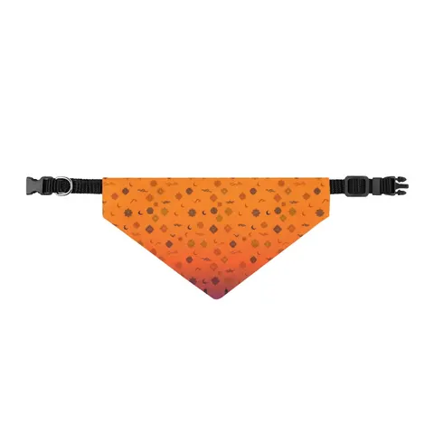 Faith Flag Mosque Sunset Silhouette Clip-on Pet Bandana — front view