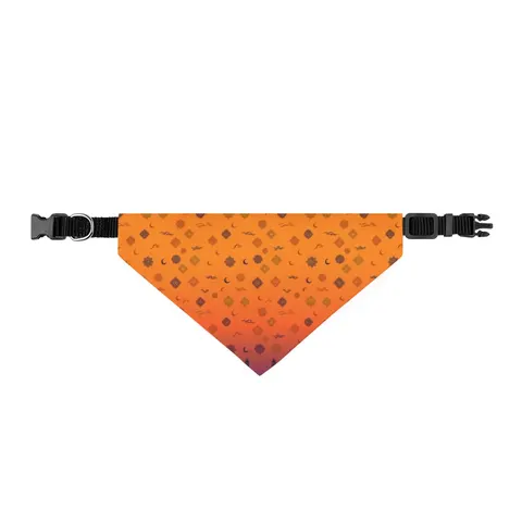 Faith Flag Mosque Sunset Silhouette Clip-on Pet Bandana — front view