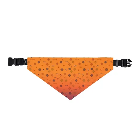 Faith Flag Mosque Sunset Silhouette Clip-on Pet Bandana — front view