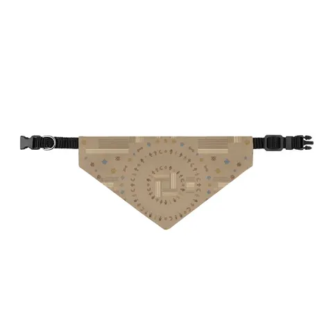 Faith Flag Multi-Faith Harmony Circle Clip-on Pet Bandana — front view
