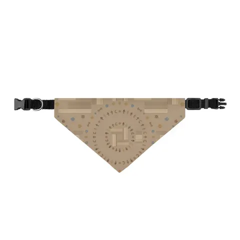 Faith Flag Multi-Faith Harmony Circle Clip-on Pet Bandana — front view