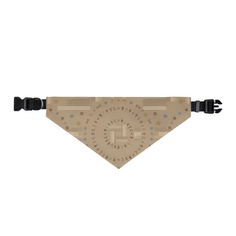 Faith Flag Multi-Faith Harmony Circle Clip-on Pet Bandana — front view