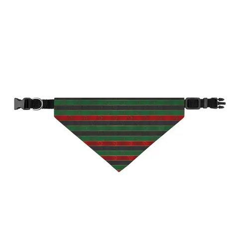 African Diaspora Continent Outline Clip-on Pet Bandana — front view