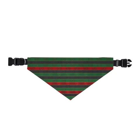 African Diaspora Continent Outline Clip-on Pet Bandana — front view