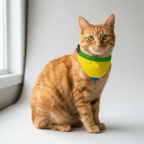 Gabon Green Yellow Blue