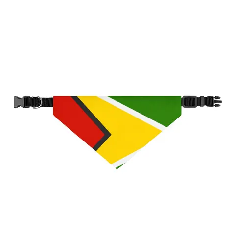 Guyana Arrowhead Design Clip-on Pet Bandana — front view
