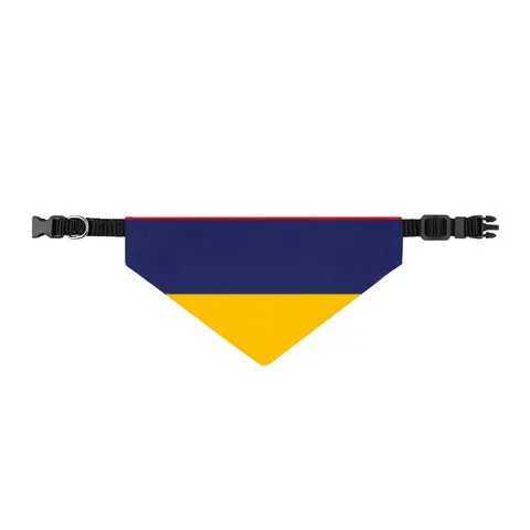 Mauritius Color Bands Clip-on Pet Bandana — front view