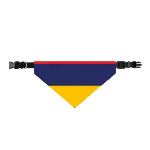 Mauritius Color Bands Clip-on Pet Bandana — front view
