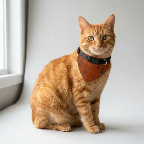 Harlem Jazz Silhouettes Clip-on Pet Bandana