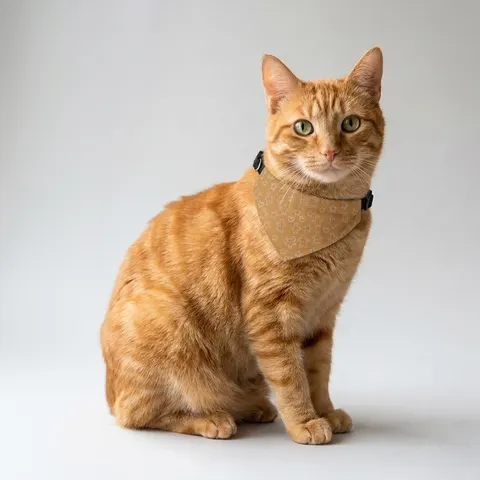 Holiday Gingerbread Cookie Pattern Clip-on Pet Bandana