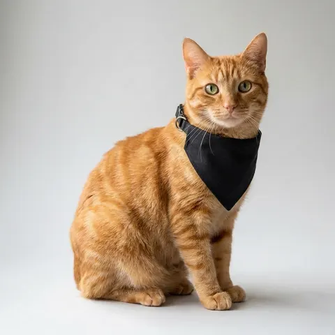New Year Midnight Sparkle Gradient Clip-on Pet Bandana