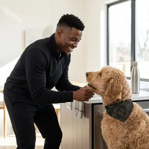 Trap Renaissance Gold Frame Clip-on Pet Bandana