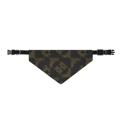 Trap Renaissance Gold Frame Clip-on Pet Bandana — front view