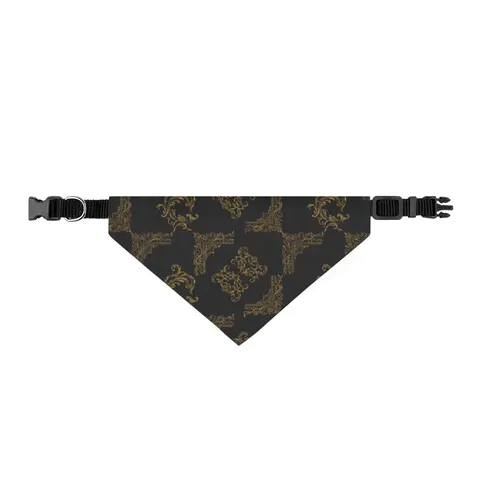Trap Renaissance Gold Frame Clip-on Pet Bandana — front view