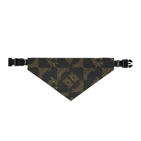 Trap Renaissance Gold Frame Clip-on Pet Bandana — front view