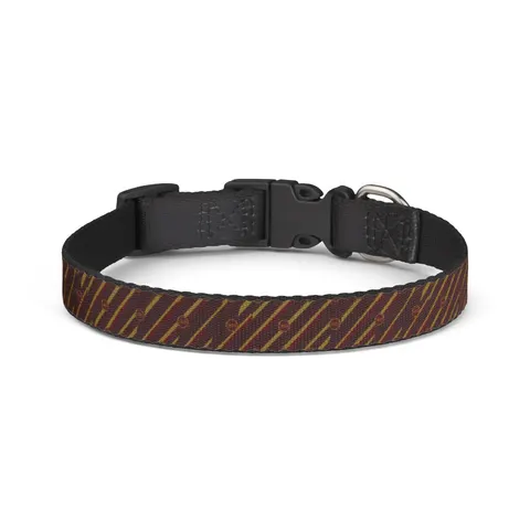 Bethune-Cookman 1904 Maroon & Gold Clip-on Pet Collar — front view