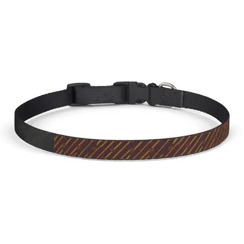 Bethune-Cookman 1904 Maroon & Gold Clip-on Pet Collar — front view