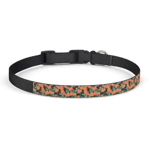 Atlanta Old Fourth Ward Murals Clip-on Pet Collar — front view