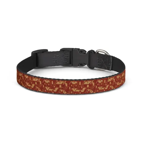 Brooklyn Bed-Stuy Blocks Clip-on Pet Collar — front view