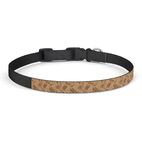 Harlem Brownstone Jazz Lines Clip-on Pet Collar — front view