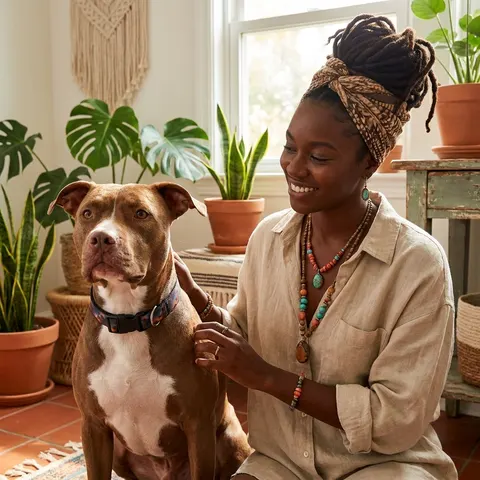 Compton Palm Tree Shadows Clip-on Pet Collar