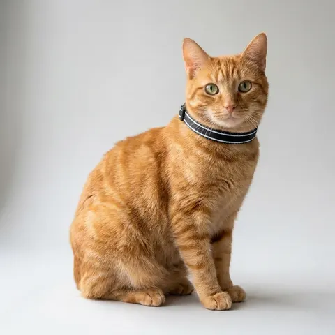 Botswana Blue & Black Stripe Clip-on Pet Collar