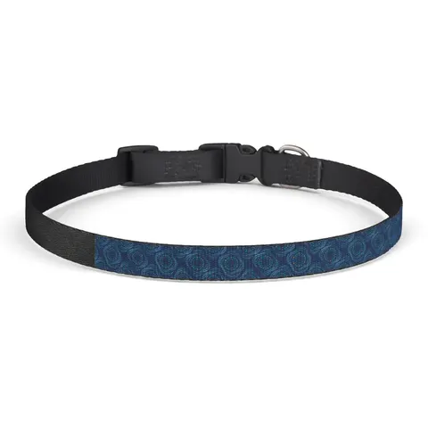 Caribbean Unity Island Stars Clip-on Pet Collar — front view