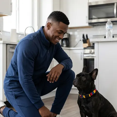 Chad Blue Yellow Red Clip-on Pet Collar