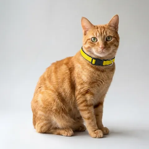 Gabon Green Yellow Blue Clip-on Pet Collar