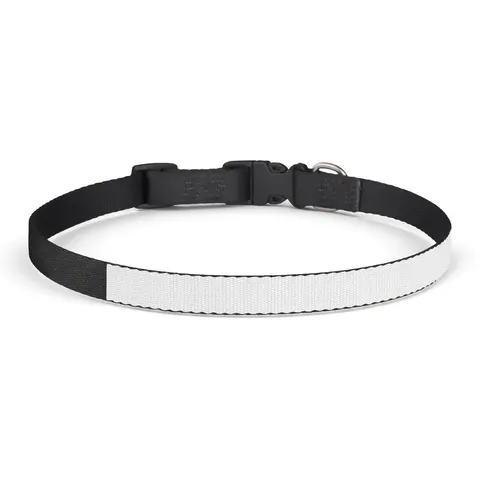 Sierra Leone Green White Blue Clip-on Pet Collar — front view