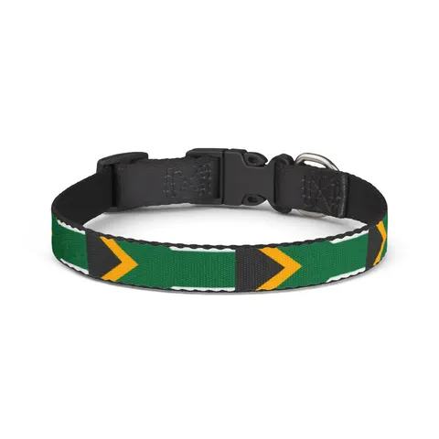 South Africa Rainbow Y Pattern Clip-on Pet Collar — front view