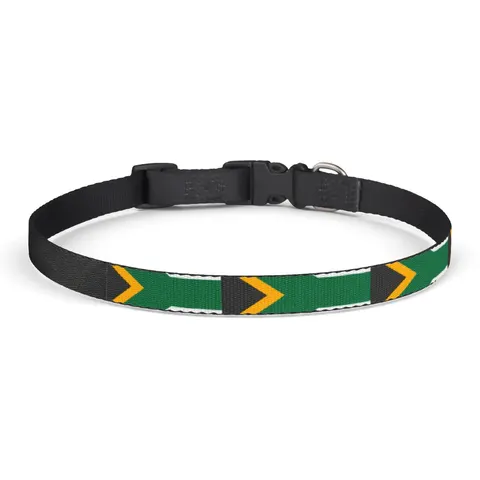 South Africa Rainbow Y Pattern Clip-on Pet Collar — front view