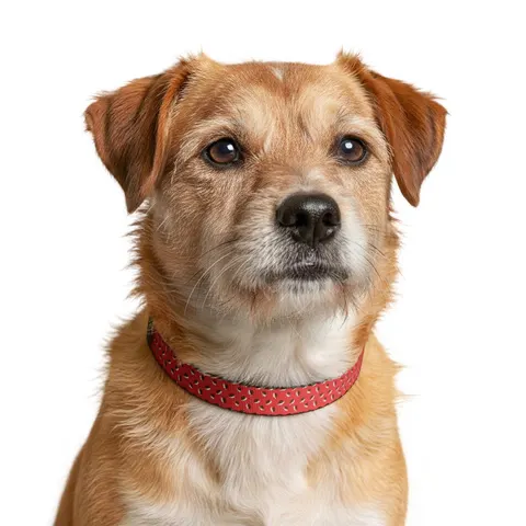 Holiday Brown Santa Hat Icons Clip-on Pet Collar — other view