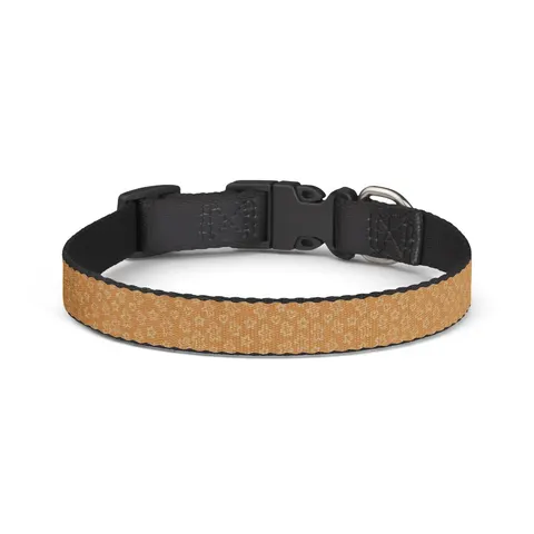 Holiday Gingerbread Cookie Pattern Clip-on Pet Collar — front view