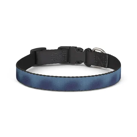 Winter Pine Tree Silhouettes Clip-on Pet Collar — front view