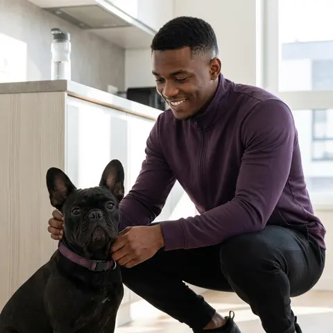 Miles 1898 Purple & Gold Clip-on Pet Collar