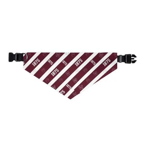 Alabama A&M 1875 Maroon & White Pet Bandana Collar — other view